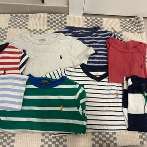 Lot of 7 sz 4T Polo Ralph Lauren tshirts GUC
